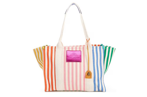 Kurt Geiger London Women's Southbank Large Shopper Stripe Tote Bag Multi