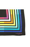 Kurt Geiger London Women's Abstract Square Large Silk Scarf Rainbow