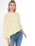 Alashan Cashmere Solid Cashmere Blend Topper Blondie O/S