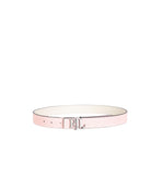 Lauren Ralph Lauren 1" Logo Reversible Pebbled Leather Belt Spring Pink Large