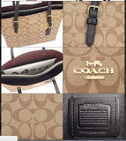 Coach Women's Mollie Tote (Signature Khaki/Black)