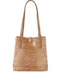 Brahmin Women's Melbourne Fiora, Honey Brown Bucket Bag