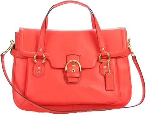 Coach Women's Campbell Leather Eva Flap Satchel F26127