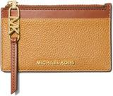 Michael Kors Empire Small Zip Card Case, Pale Peanut/Luggage