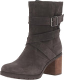 Clarks Women's Malvet Doris Boot Dark Grey Suede 8