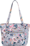 Vera Bradley Performance Twill Small Vera Tote Bag, Parisian Bouquet