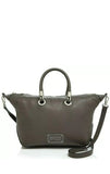 Marc Jacobs Women's Handle Zip Top Satchel Bag Aluminum