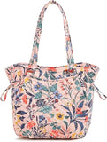 Vera Bradley Women's Cotton Glenna Satchel Purse, Paradise Coral***