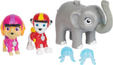 PAW Patrol Jungle Pups, Figurines Articulées Marshall, Skye & Elephant