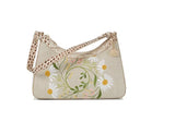 BRAHMIN Women's Floral Esme Fairest Grey Meadowlands Shoulder Bag