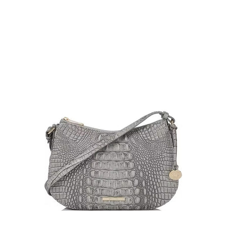 BRAHMIN Women's Tetra Shayna Fairest Grey Crossbody