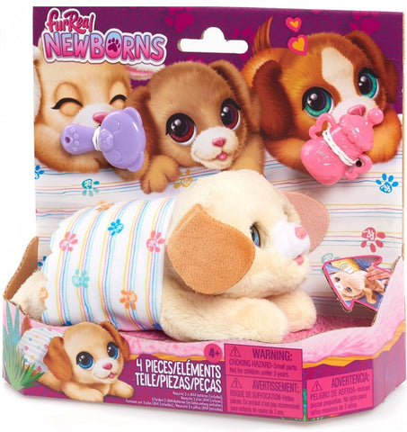 Just Play furReal Newborns Plush Puppy Interactive Pet with Sounds and Motion