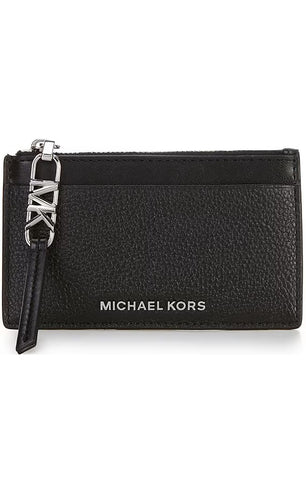 Michael Kors Empire Small Zip Card Case Black One Size