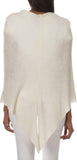 Claudia Nichole Women's Alashan Cashmere Dress Topper Poncho Beige O/S