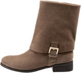 Trotters Women's Limona Boot, Dark Taupe Cow Suede 7.5 M