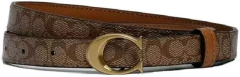 COACH Women's Signature Belt (Khaki)