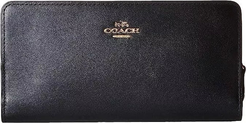 COACH Women's Smooth Leather Skinny Wallet Li/Black One Size