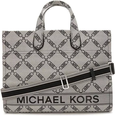 Michael Kors Women's Gigi Large Grab Tote Natural/Black One Size