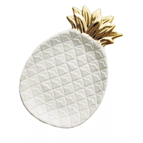 Pineapple Women's Jewelry Tray White