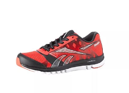 Reebok Sublite Duo Chase Running Shoe (Little Kid/Big Kid),Techy Red/Black/White