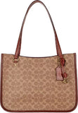 COACH Women's Coated Canvas Signature Tyler Carryall B4/Tan Rust One Size