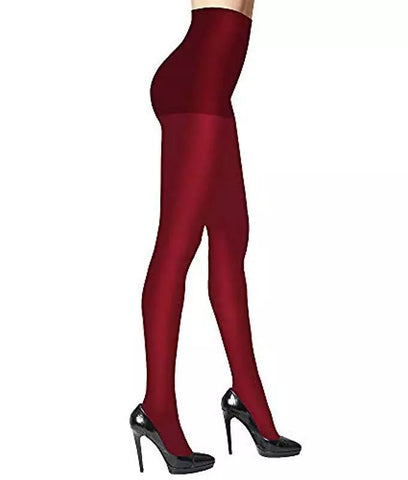 DKNY Women's Comfort Luxe Control Top Tight Crimson Medium