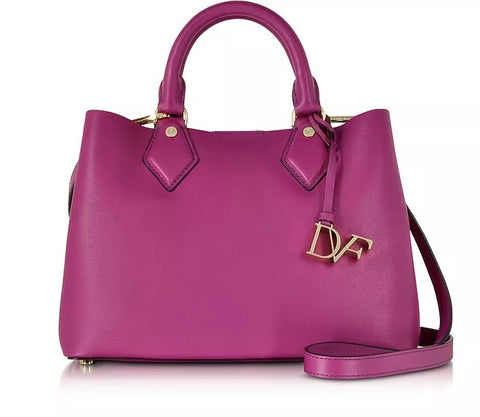 Diane Von Furstenberg Small Leather Carryall Satchel (Azalea)