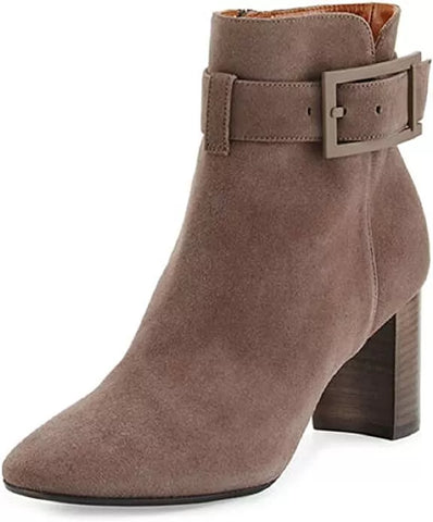 Aquatalia Women's Vanie Weatherproof Ankle Boot Taupe Size 8 M