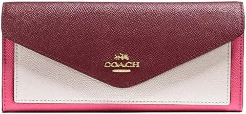 COACH Women's Soft Wallet In Color Block Confetti Pink Multi