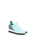 DKNY Women's Annie Signature Logo Detail Sneakers Aqua/White 8.5 M