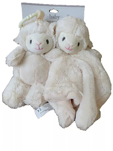 Kelly Baby Girl's 2 pck Lamb Luxury Baby Set Ivory