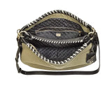 Diane von Furstenberg Women's Sutra Hobo in Laced Canvas, Olive/Snake, One Size