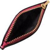 Coach Women's Shaped Card Case Brown/Strawberry