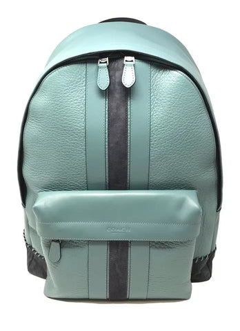 Coach Men's Charles Backpack With Baseball Stitch Cyan