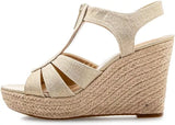 Michael Kors Women's Berkley Wedge Pale Gold 9.5 M