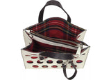 Marc Jacobs Women's Mini Grind Perforated Tartan Porcelain Multi