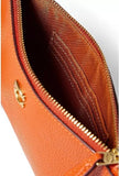 COACH Women's Polished Pebble Small Wristlet Sun Orange One Size