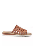 Adam Tucker Women's Woven Leather Slide Sandal 6.5 M