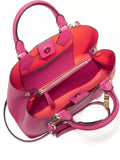 Diane Von Furstenberg Small Leather Carryall Satchel (Azalea)